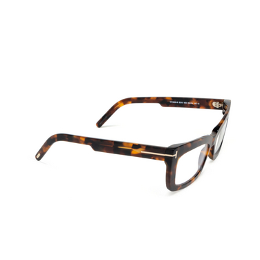 Lunettes de vue Tom Ford FT5966-B 052 dark havana - Vue trois quarts