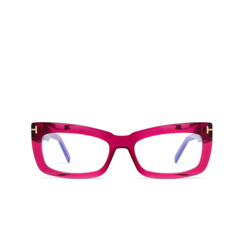 Tom Ford FT5966-B Eyeglasses 075 shiny dark fuxia - 1/4