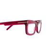 Tom Ford FT5966-B Eyeglasses 075 shiny dark fuxia - product thumbnail 3/4