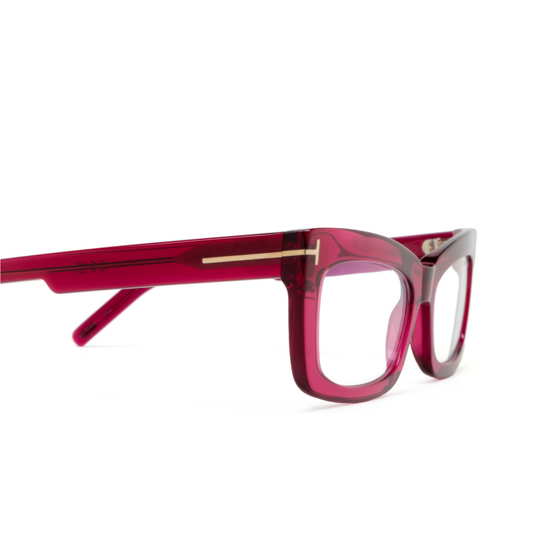 Tom Ford FT5966-B Eyeglasses 075 shiny dark fuxia - 3/4