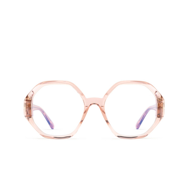 Lunettes de vue Tom Ford FT5967-B 072 shiny light pink - Vue de face