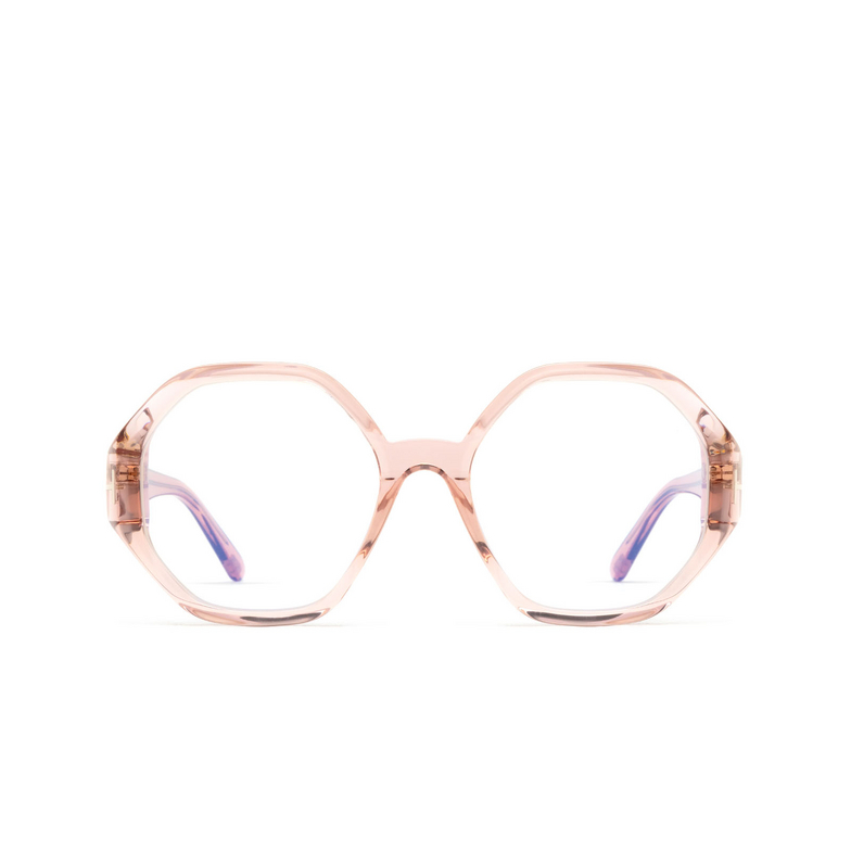 Lunettes de vue Tom Ford FT5967-B 072 shiny light pink - 1/4