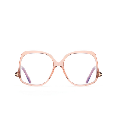 Lunettes de vue Tom Ford FT5968-B 072 shiny light pink - Vue de face