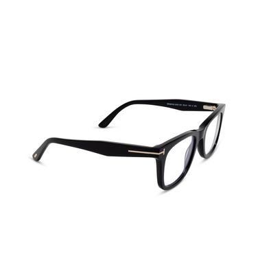 Gafas graduadas Tom Ford FT5970-B 001 shiny black - Vista tres cuartos