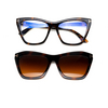 Tom Ford FT5971-B Sunglasses 052 dark havana - product thumbnail 5/6