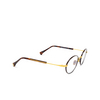 Tom Ford FT5973-B Eyeglasses 050 shiny dark brown / shiny deep gold - product thumbnail 2/4