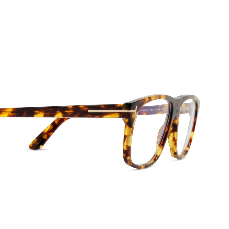 Lunettes de vue Tom Ford FT5978-B 053 blonde havana - 3/4