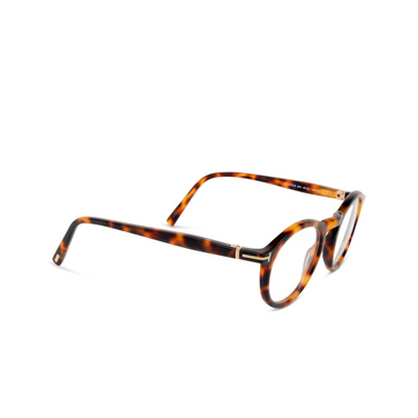 Gafas graduadas Tom Ford FT5979-B 053 blonde havana - Vista tres cuartos