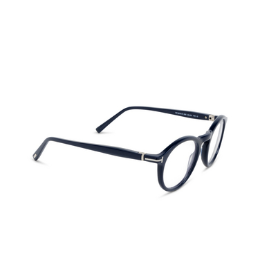 Gafas graduadas Tom Ford FT5979-B 090 shiny blue - Vista tres cuartos