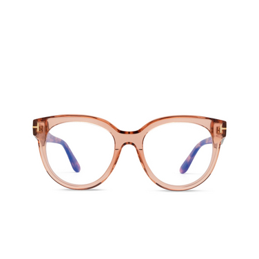 Tom Ford FT5987-B 072 shiny light pink / coloured havana - Vue de face