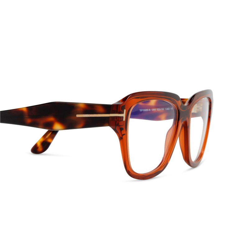 Occhiali da vista Tom Ford FT5988-B 044 shiny light pink / coloured havana - 3/4