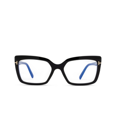 Lunettes de vue Tom Ford FT5991-B 001 shiny black - Vue de face