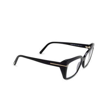 Gafas graduadas Tom Ford FT5991-B 001 shiny black - Vista tres cuartos