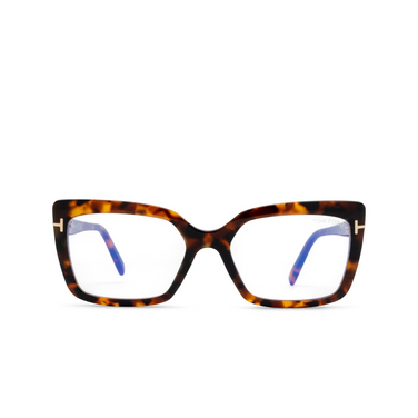 Lunettes de vue Tom Ford FT5991-B 052 dark havana - Vue de face