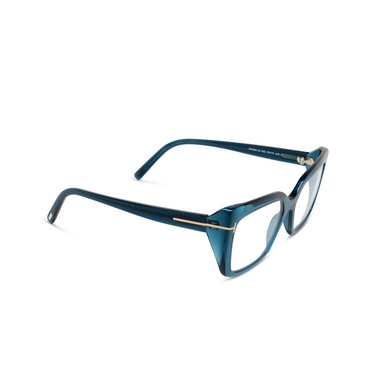 Gafas graduadas Tom Ford FT5991-B 092 shiny blue - Vista tres cuartos