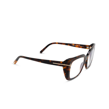 Tom Ford FT5992-B Eyeglasses 052 dark havana - three-quarters view