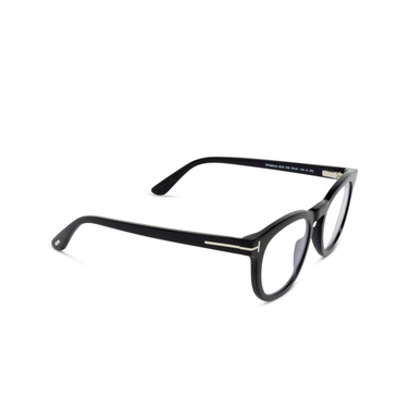 Gafas graduadas Tom Ford FT5993-B 005 shiny black - Vista tres cuartos