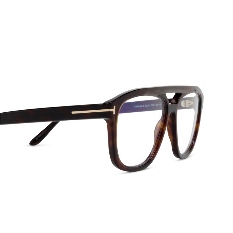 Tom Ford FT6024-B Eyeglasses 052 dark havana - 3/4