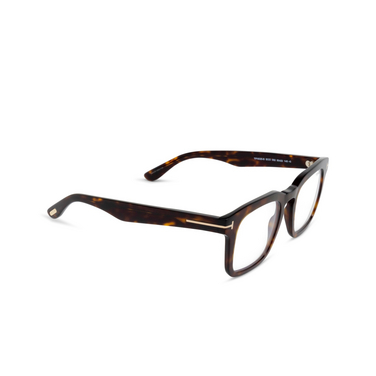 Gafas graduadas Tom Ford FT6025-B 052 dark havana - Vista tres cuartos