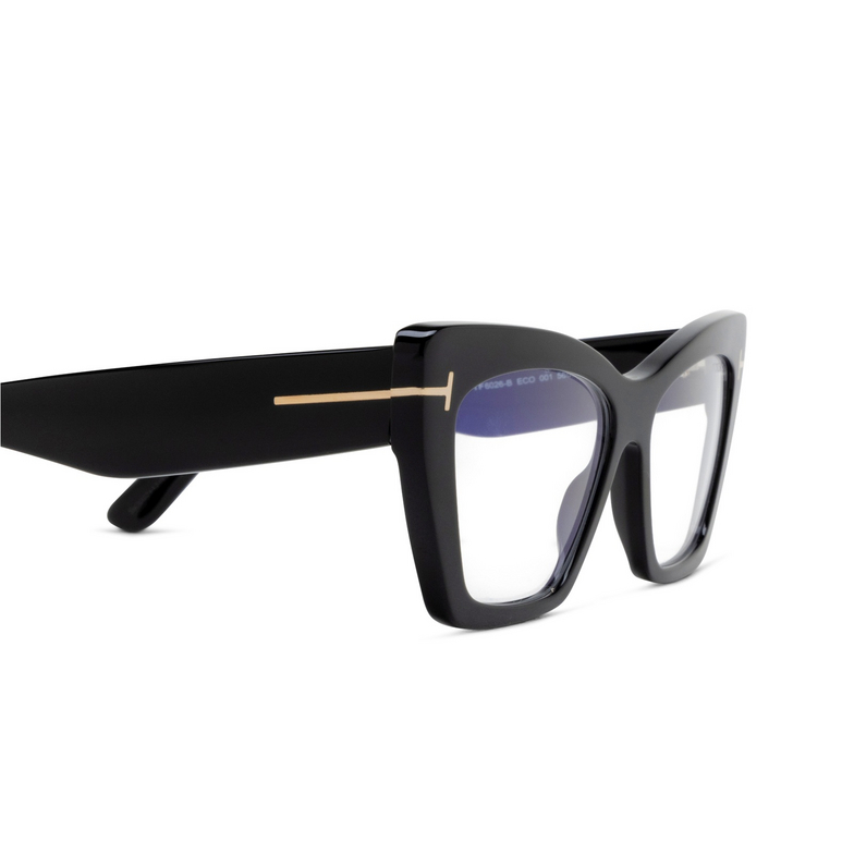 Tom Ford FT6026-B Eyeglasses 001 shiny black - 3/4