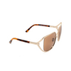 Lunettes de soleil Tom Ford GOLDIE 28E shiny rose gold - Vignette du produit 2/4