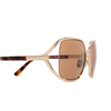 Lunettes de soleil Tom Ford GOLDIE 28E shiny rose gold - Vignette du produit 3/4