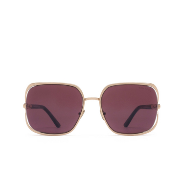 Tom Ford GOLDIE Sunglasses 28U shiny rose gold - front view