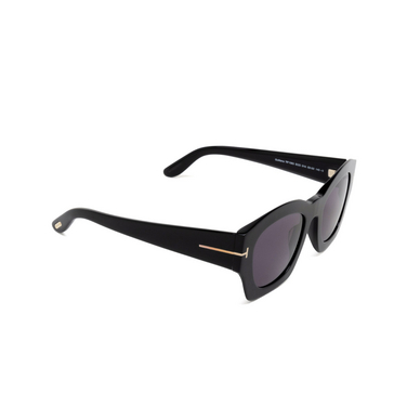 Tom Ford GUILLIANA Sunglasses 01A shiny black - three-quarters view