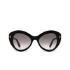 Tom Ford GUINEVERE Sunglasses 01B shiny black - product thumbnail 1/4