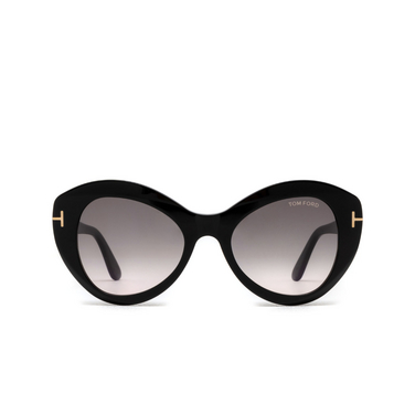 Tom Ford GUINEVERE Sunglasses 01B shiny black - front view