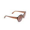 Occhiali da sole Tom Ford GUINEVERE 48F dark brown - anteprima prodotto 2/4