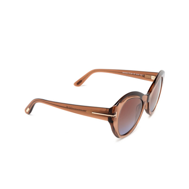Tom Ford GUINEVERE Sunglasses 48F dark brown - three-quarters view