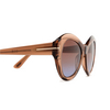 Occhiali da sole Tom Ford GUINEVERE 48F dark brown - anteprima prodotto 3/4