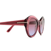 Tom Ford GUINEVERE Sunglasses 66Y shiny red - product thumbnail 3/4