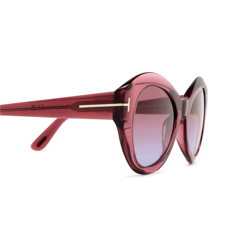 Lunettes de soleil Tom Ford GUINEVERE 66Y shiny red - 3/4