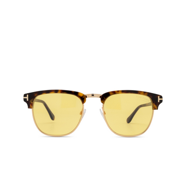 Tom Ford HENRY Sunglasses 52E dark havana - front view