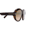 Lunettes de soleil Tom Ford INGER 52G dark havana - Vignette du produit 3/4