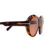 Tom Ford INGER Sunglasses 53T blonde havana - product thumbnail 3/4