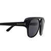 Occhiali da sole Tom Ford JAYDEN 02A matte black - anteprima prodotto 3/4