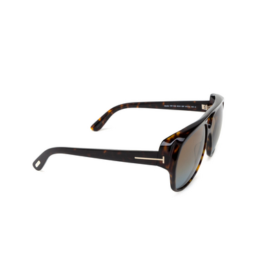 Tom Ford JAYDEN Sunglasses 52F dark havana - three-quarters view