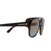 Occhiali da sole Tom Ford JAYDEN 52F dark havana - anteprima prodotto 3/4