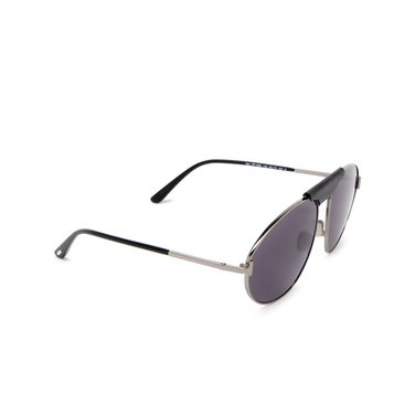 Tom Ford KEN Sunglasses 14A shiny light ruthenium - three-quarters view