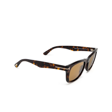 Tom Ford KENDEL Sunglasses 52E dark havana - three-quarters view