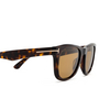 Occhiali da sole Tom Ford KENDEL 52E dark havana - anteprima prodotto 3/4