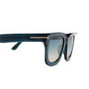 Tom Ford LEIGH-02 Sonnenbrillen 92P shiny blue - Produkt-Miniaturansicht 3/4