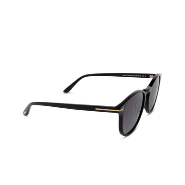 Tom Ford LEWIS Sunglasses 01B shiny black - three-quarters view