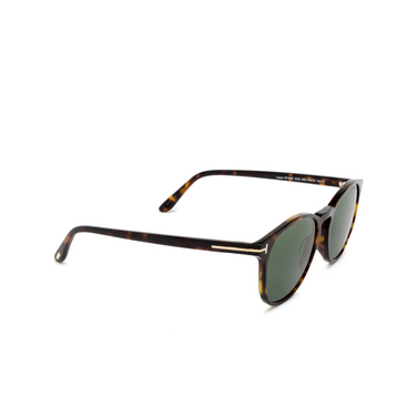 Tom Ford LEWIS Sunglasses 52N dark havana - three-quarters view