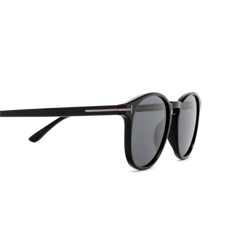 Lunettes de soleil Tom Ford LEWIS 01D shiny black - 3/4