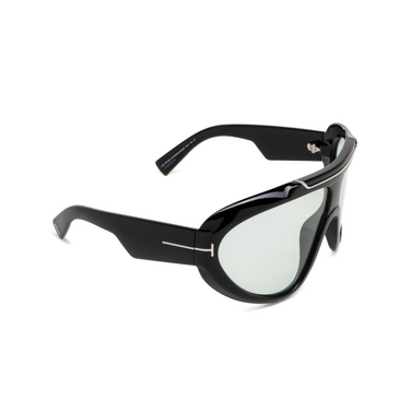Tom Ford LINDEN Sunglasses 01N shiny black - three-quarters view
