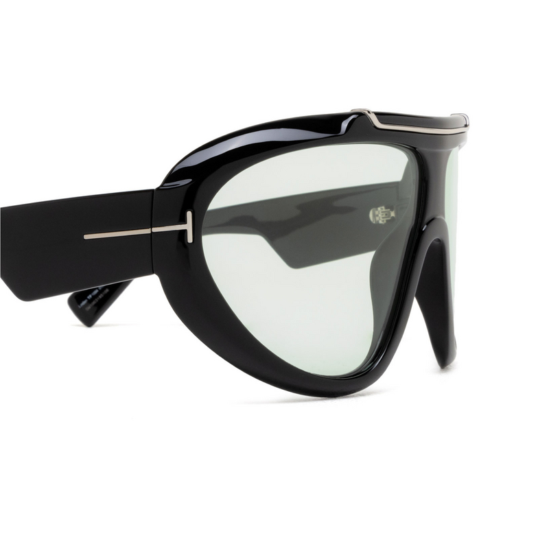 Gafas de sol Tom Ford LINDEN 01N shiny black - 3/4